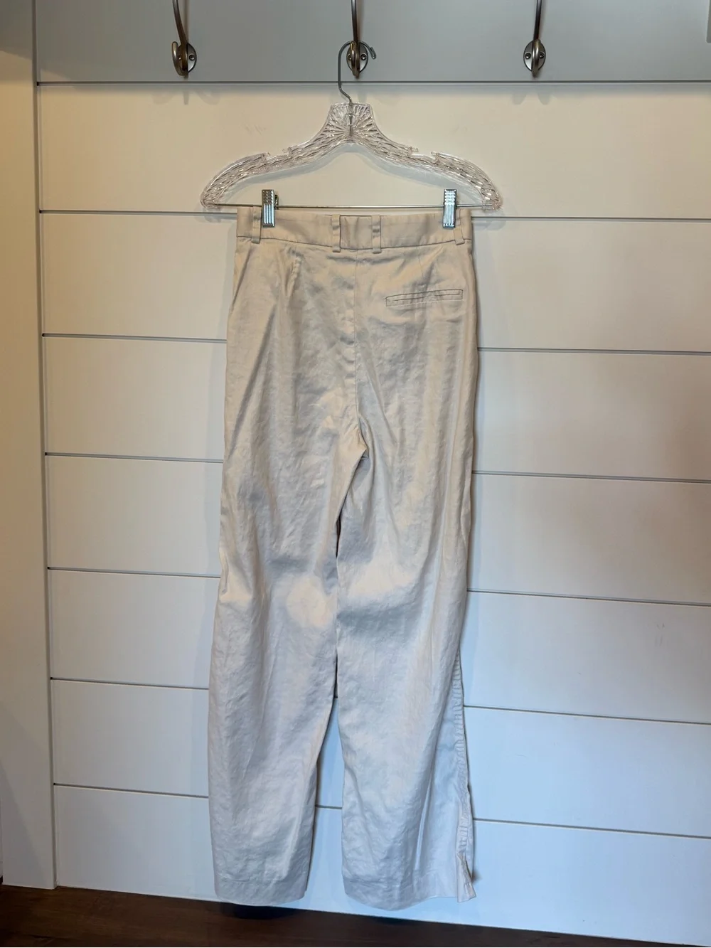 Aritzia Babaton khaki linen blend trouser 4